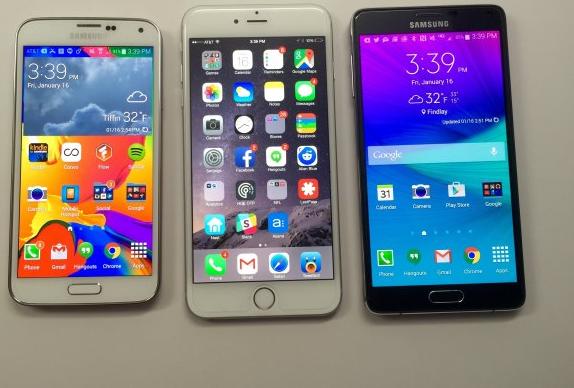 Samsung Galaxy 6 iPhone Plus